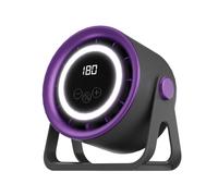 Ventilatore da Scrivania Senza Pale, Ventilatore Circolatore D'Aria Turbo Silenzioso Ricaricabile USB con Luce Ambientale, 100 Velocità Regolabili