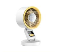 Ventilatore da scrivania silenzioso con raffreddamento a ghiaccio, ventilatore da scrivania con raffreddamento a ghiaccio, display digitale, regolabile a 180°, ventola pieghevole a circolazione turbo
