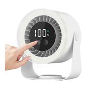 Ventilatore da scrivania silenzioso, ventola di raffreddamento silenziosa a 10 velocità - Circolatore d'aria ricaricabile USB ad alta efficienza energetica per studenti, adulti, giovani, lavoro
