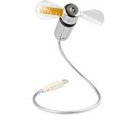 Ventilatore Da Scrivania Usb - Dispositivo Di Raffreddamento Regolabile A Collo D' Da 25 Cm, Display 'orologio Elettronico Silenzioso | Circolatore D'aria Portatile Per Dormitorio, Scuola