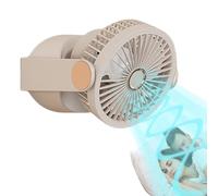 Ventilatore da scrivania USB, ventilatori da scrivania per camera da, ventilatore personale regolabile per la casa, luce rotante a 180 gradi calma con design della fame per le donne uomini