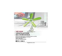 VENTILATORE DA SCRIVANIA - VE1542. Facilmente applicabile su qualsiasi supporto stabile. Dotato di 5 pale in plastica morbida. Dimensioni pala 420mm
