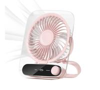 Ventilatore da scrivania - Ventilatore portatile e silenzioso | Refrigeratore d'aria ricaricabile con 199 velocità, luce notturna da parete, dispositivi fantastici per casa, viaggi, campeggio