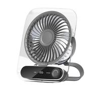 Ventilatore da scrivania - Ventilatore portatile e silenzioso | Refrigeratore d'aria ricaricabile con 199 velocità, luce notturna da parete, dispositivi fantastici per casa, viaggi, campeggio
