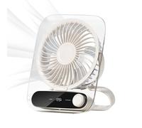Ventilatore da scrivania - Ventilatore portatile piccolo e silenzioso | Refrigeratore d'aria ricaricabile con 199 velocità, luce notturna da parete, dispositivi fantastici per casa, viaggi, campeggio