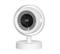 Ventilatore da scrivania: ventilatore silenzioso, oscillante e ricaricabile | Ventilatore da scrivania ricaricabile, con display digitale, silenzioso, oscillante, per camera da letto, ufficio,