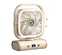 Ventilatore da scrivania - Ventole portatili silenziose Raffreddamento potente | Ventilatore portatile | Raffreddatore d'aria ricaricabile a 5 velocità con luce notturna, dispositivi fantastici con in