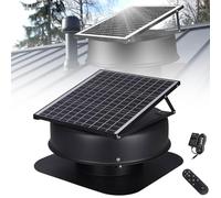 Ventilatore da soffitta solare con telecomando Ventilatore da soffitta ad energia solare con motore senza spazzole, resistenza alla grandine e agli agenti atmosferici, controllato da termostato