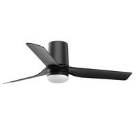 Ventilatore da soffitto Ø 90 cm luce LED Punt Tub nero DC ventilatore telecom...