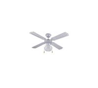 Ventilatore da soffitto 4 Pale 1 Luce D.105 cm 50w colore BIANCO DA54012