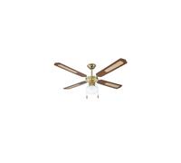 Ventilatore da soffitto 4 Pale 1 Luce D.130 cm 70w colore NOCE DA54011