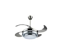 Ventilatore da soffitto 4 pale a scomparsa richiudibili con luce e telecomando