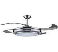Ventilatore da soffitto 4 pale a scomparsa richiudibili DCG VECRD47TL con luce e