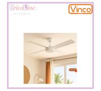 VENTILATORE DA SOFFITTO 4 PALE C/TELECOMANDO 50W 3 VELOCITA VINCO 70954