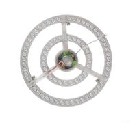 Ventilatore da soffitto a LED, modulo luminoso, 3 colori, dimmerabile, scheda di ricambio a risparmio energetico, con protezione intelligente driver, per soggiorno, ufficio, hotel, bianco (A)