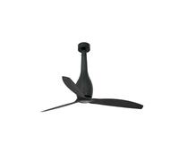 Risparmio Energetico Ventilatore da Soffitto con Telecomando Eterfan Opaco Nero [EEK: Non valutato]