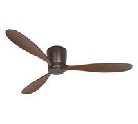Risparmio Energetico Ventilatore + Telecomando Dc Plano Legno Wi-Fi Bronzo Noce