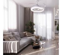 Ventilatore da soffitto Bel Air Hermes 108W LED 4 pale retrattili bianco