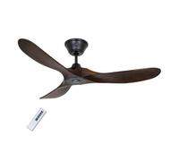 CasaFan Ventilatore Eco Genuino 122 cm nero/noce CASAFAN