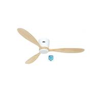 Ventilatore da soffitto a risparmio energetico piatto Plano Wood WiFi bianco ...