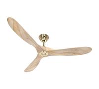 Risparmio Energetico Ventilatore Telecomando Eco Genuino Ottone Legno Dc Ventola [EEK: Inaditato]
