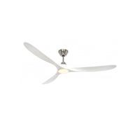 Ventilatore da soffitto CasaFan 318062 DC 180 cm Bianco Cromo Spazzolato Slow Motion