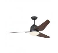 Ventilatore da soffitto CasaFan Eco Aviatos 132 BG-NB DC, luce, telecomando, noce/grigio