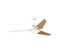 Ventilatore da soffitto CasaFan Eco Aviatos 132 con luce LED 24W bianco/haya