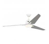 Ventilatore da soffitto CasaFan Eco Aviatos DC con luce e telecomando bianco/grigio