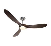 Ventilatore da soffitto CasaFan Eco Genuino-L 152cm LED Noce Cromo Telecomando