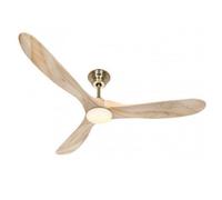 Ventilatore da soffitto CasaFan Eco Genuino luce LED telecomando legno naturale 152 cm