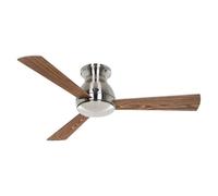 Ventilatore da soffitto CasaFan Eco Pallas 116 BN-EA/NB motore 20W noce cromato