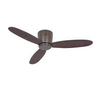 Ventilatore da soffitto CasaFan Eco Plano II BZ-NB 13W Bronzo Noce con luce e telecomando