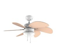 Ventilatore da soffitto Cecotec EnergySilence 3600 Vision Orange. 50 W, Diametro 92 cm, Lampada, 3 velocità, 6 pale reversibili