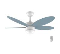 Cecotec Ventilatore da soffitto con luce EnergySilence Aero 4260 Sky. 40 W, motore DC, diametro 42" con 5 pale reversibili, luce LED, telecomando, timer, 6 velocità