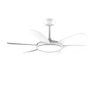 Cecotec - Ventilatori da Soffitto EnergySilence Aero 5200 White Pro - 36 W, Diametro 132 cm, Luce a LED, Telecomando, Timer Fino a 8 Ore, 6 Velocità, 6 Pale, Estate/Inverno