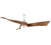 Cecotec - Ventilatore da soffitto EnergySilence Aero 5280 DarkWood, Motore DC 40W, Diametro 132 cm, Lampada a LED, Telecomando, Timer fino a 8 ore, 6 velocità, Estate/Inverno, Design curato
