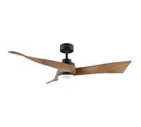 Cecotec Ventilatore da Soffitto con Luce EnergySilence Aero 5285 DarkWood. Motore DC 40W, Lampada a LED, Telecomando, Timer fino a 8 ore, 6 velocità, Estate/Inverno, Design curato