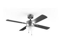 Cecotec EnergySilence Aero 5350 Ventilatore da soffitto di design nero con luce 30W in acciaio inossidabile