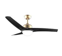 Ventilatore da soffitto Cecotec EnergySilence Aero 560 GoldBlack 52" LED 18W nero timer