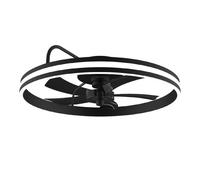 Cecotec Ventilatore da Soffitto con Luce EnergySilence LampAero 650 FlowLight. Luce Anulare a LED, 20 W, Diametro 55 cm, Telecomando, Timer Fino a 8 Ore, 3 Velocità, 5 Pale, Estate/Inverno