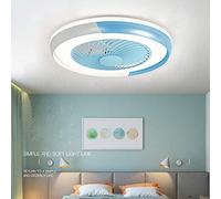 Ventilatore da Soffitto con Illuminazione 40W Ventilatore LED Plafoniera Dimmerabile Regolabile con Velocità del Vento Remota Moderno Creativo Ultra Silenzioso Ventilatore Soggiorno Camera da Letto