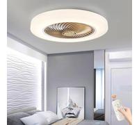 Ventilatore da Soffitto con Illuminazione A LED Moderno Dimmerabile 36w Ventilatore da Soffitto Lampada Ventilatore Silenzioso Lampada da Soffitto Ventilatore Invisibile Lampada da Soff, Gold
