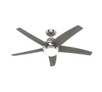 Ventilatore da Soffitto con Illuminazione Bernard Nichel 132cm Telecomando [EEK: Inaditato]