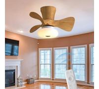 Ventilatore da soffitto con illuminazione e telecomando Lampadari silenziosi da 36 W, pale reversibili a 6 velocità, timer, soggiorno, camera da letto, lampada a sospensione, sala da pranzo, camera