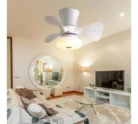 Ventilatore da soffitto con illuminazione e telecomando Lampadari silenziosi da 36 W, pale reversibili a 6 velocità, timer, soggiorno, camera da letto, lampada a sospensione, sala da pranzo, camera