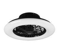 Ventilatore da soffitto con illuminazione e telecomando Plafoniera silenziosa con ventilatore ed effetto stella, timer CCT dimmerabile avanti/indietro, 30 watt LED 3500lm 2700-6500K, P 49 cm