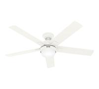 Ventilatore da Soffitto con Illuminazione Hunter Zeal Bianco Telecomando [EEK: Non valutato]