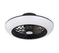 Ventilatore da soffitto con illuminazione Plafoniera silenziosa con ventilatore Lampada da soffitto camera da letto, funzione di memoria di raffreddamento, 18 watt LED 1100lm 3000K, PxH 30x12 cm