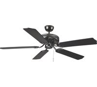 Ventilatore da Soffitto con Interruttore Pearl 132 CM Nero Senza Luce [EEK: Non valutato]